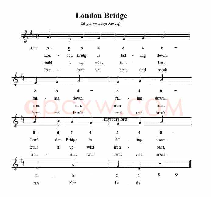 London Bridge （伦敦桥） （英文儿歌）