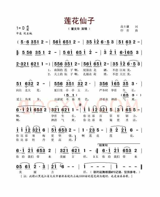 莲花仙子（董文华演唱版）