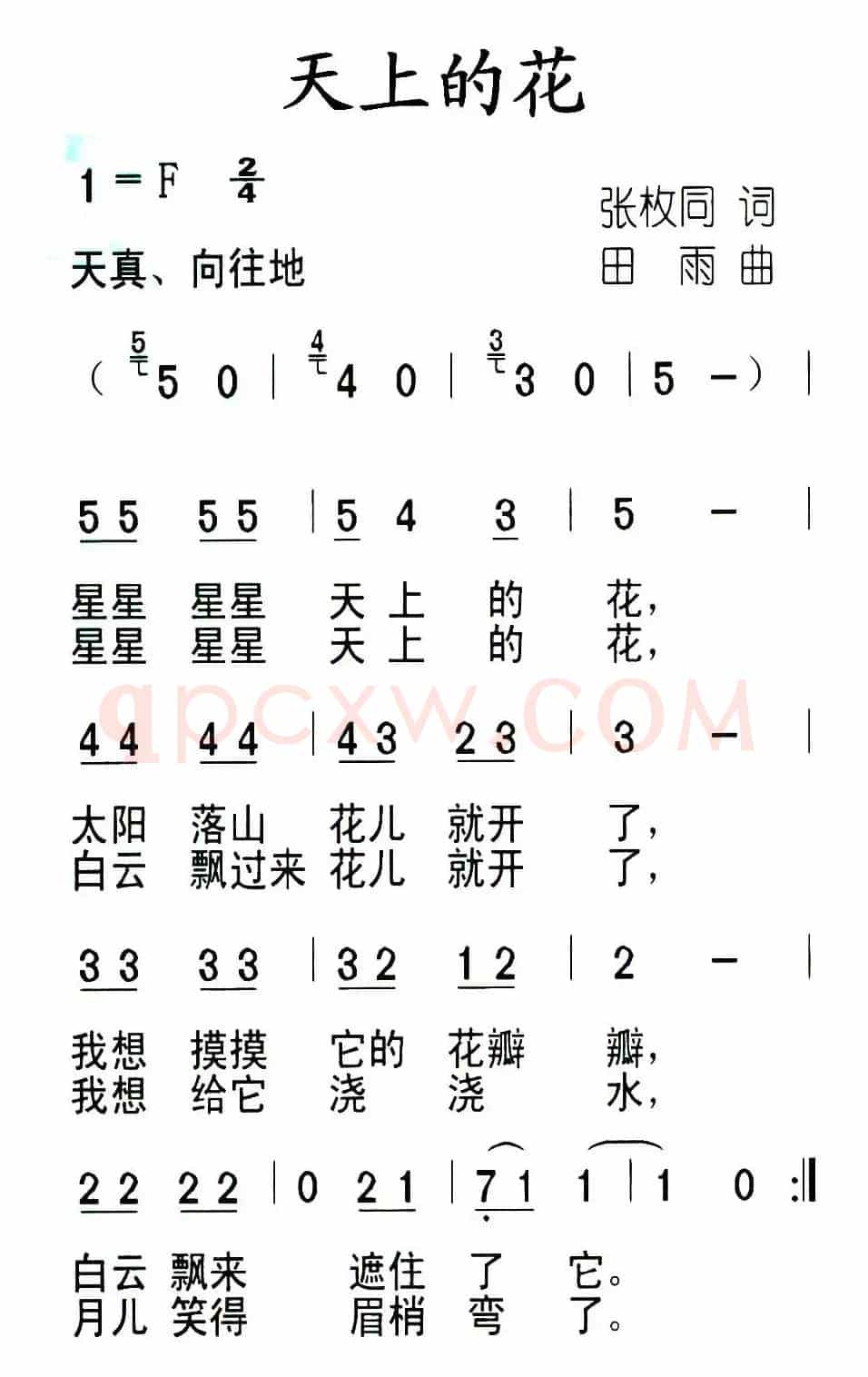 天上的花