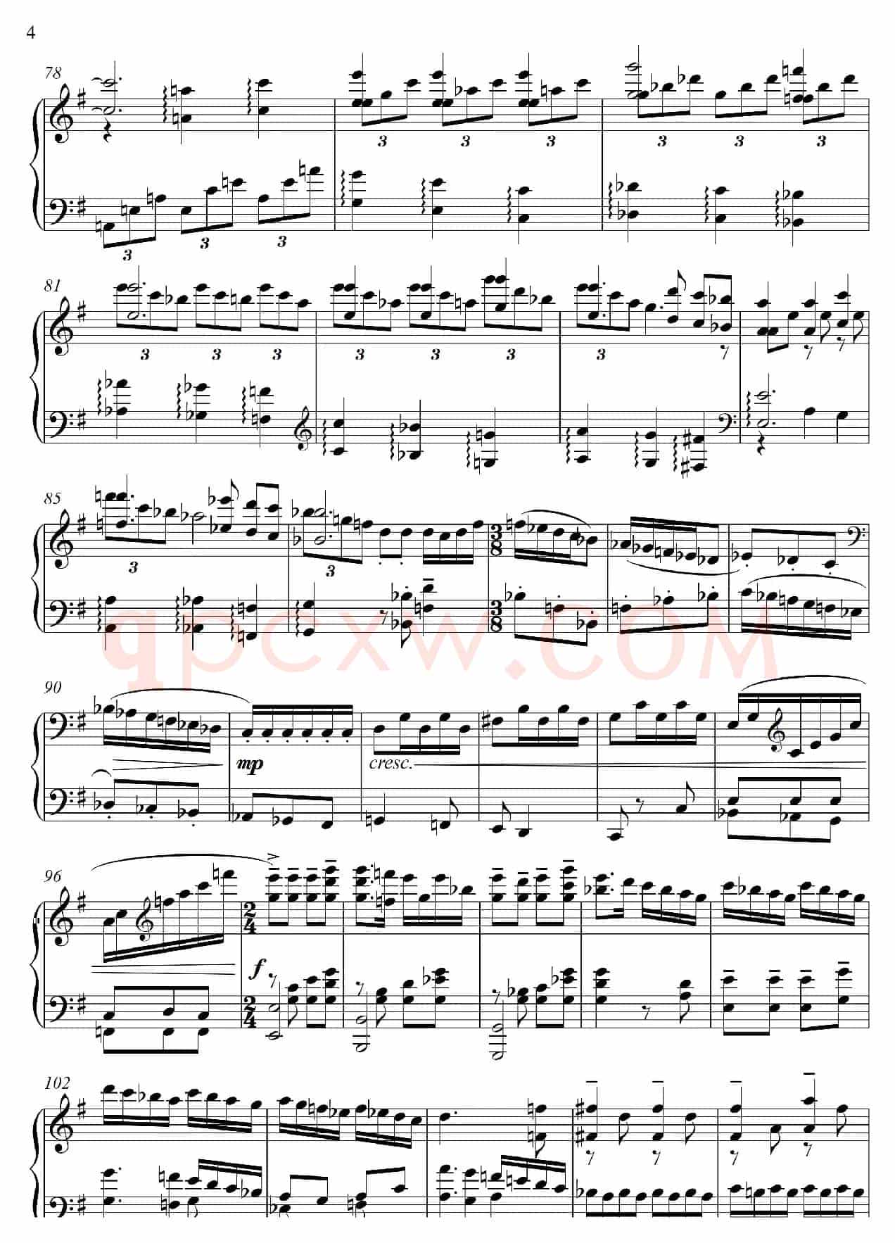 第22钢琴奏鸣曲“信仰”Piano Sonata No`22（四个乐章）