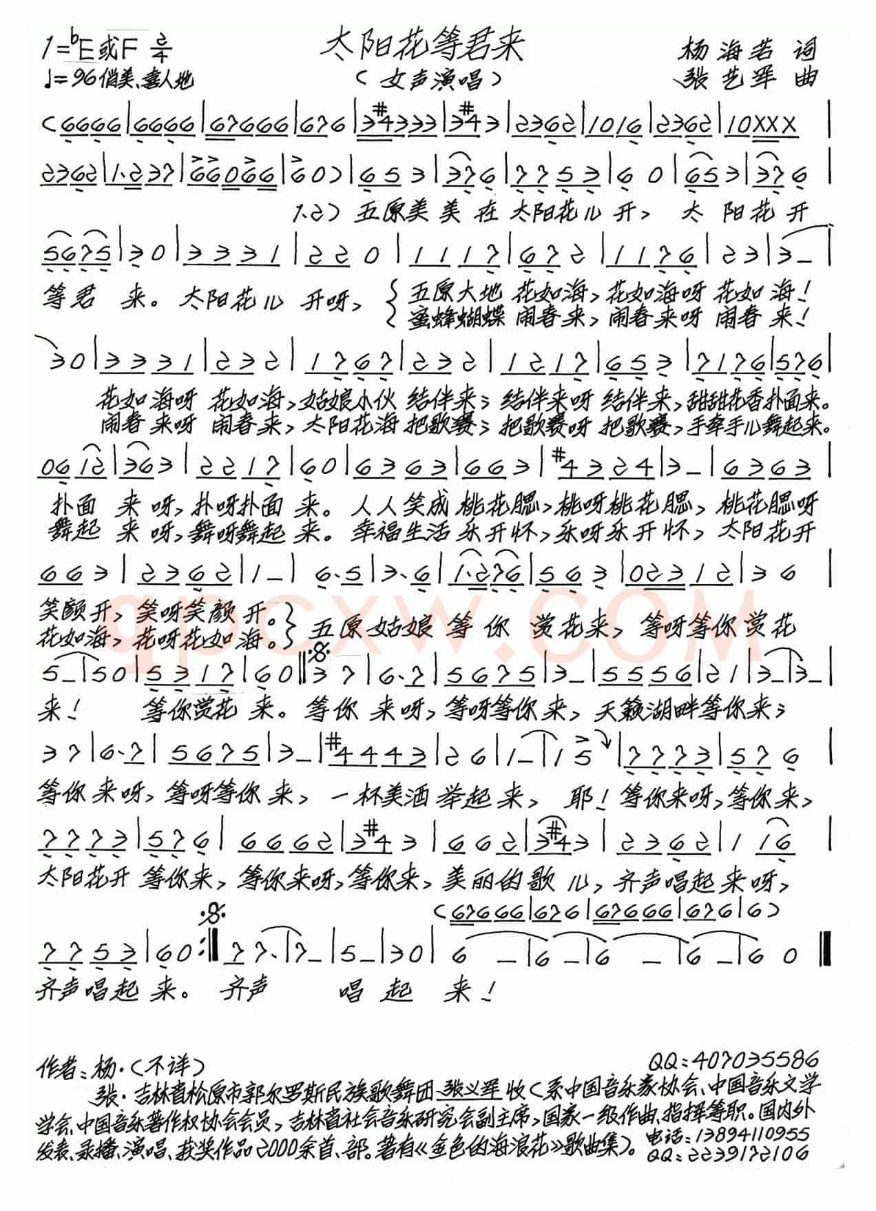 太阳花等君来