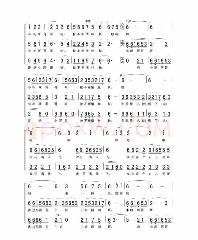 四季花儿（无伴奏女声合唱）