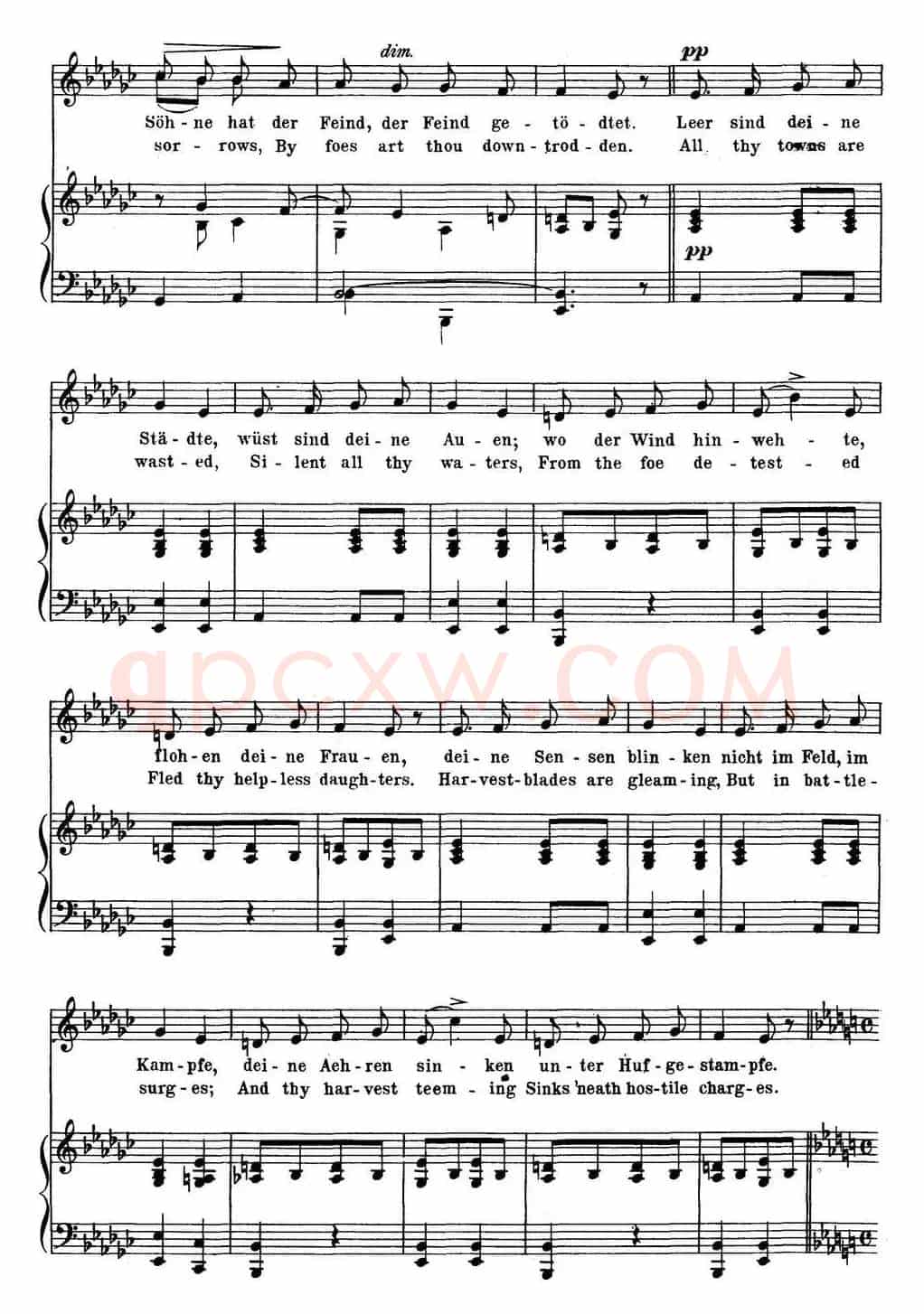Chopin-17 Polish Songs Op.74,No.17(Polens Grabgesang. Poland's Dirge.)(钢琴伴奏谱)