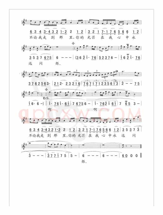 我和祖国（邹友开词 栾凯曲 、线简谱对照版）
