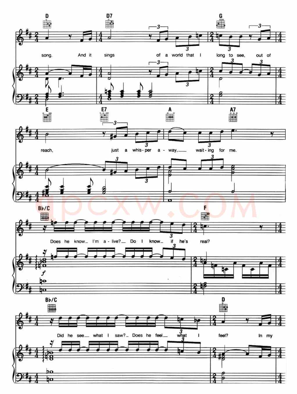 In My Life (音乐剧《悲惨世界》(Les Miserables)选曲、正谱 )