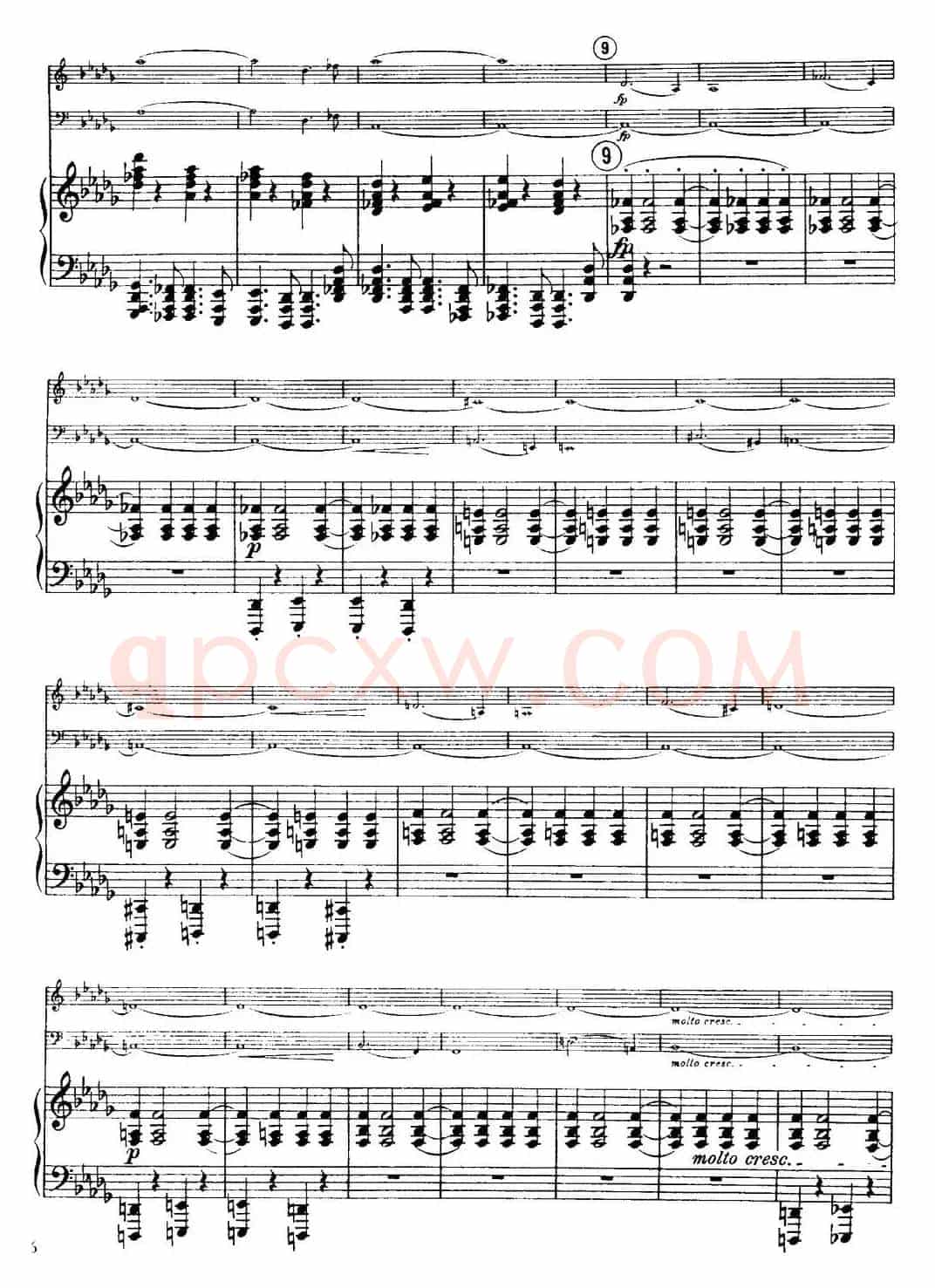 Franck《Piano Trio Op.1 No.1,F-sharp minor》(Ⅲ、小提琴+大提琴+钢琴伴奏)
