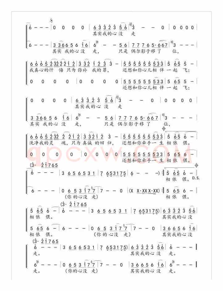 其实我的心没走