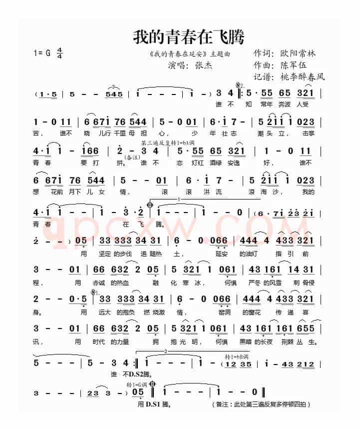 我的青春在飞腾（《我的青春在延安》主题曲）