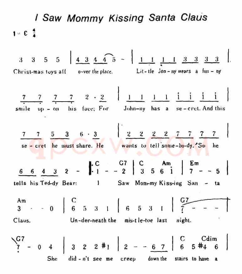 [美]I Saw Mommy Kissing Santa Claus（我看到妈妈亲吻圣诞老人）
