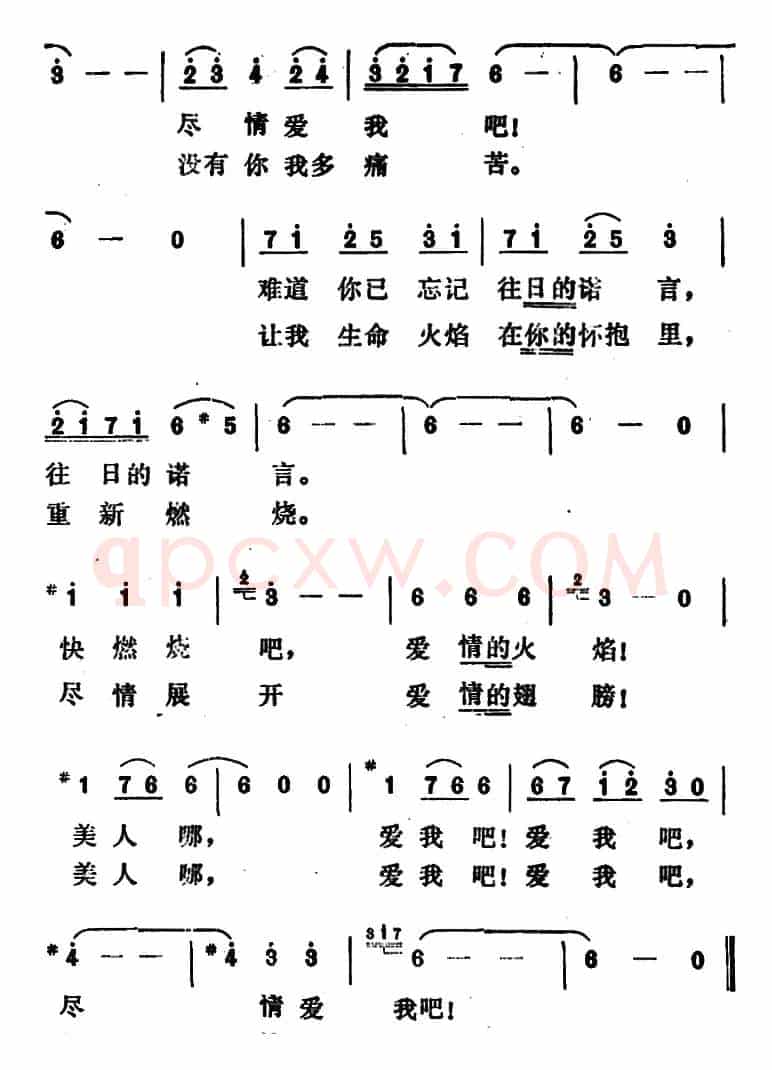 [法]尽情爱我吧 （《西班牙小夜曲》）