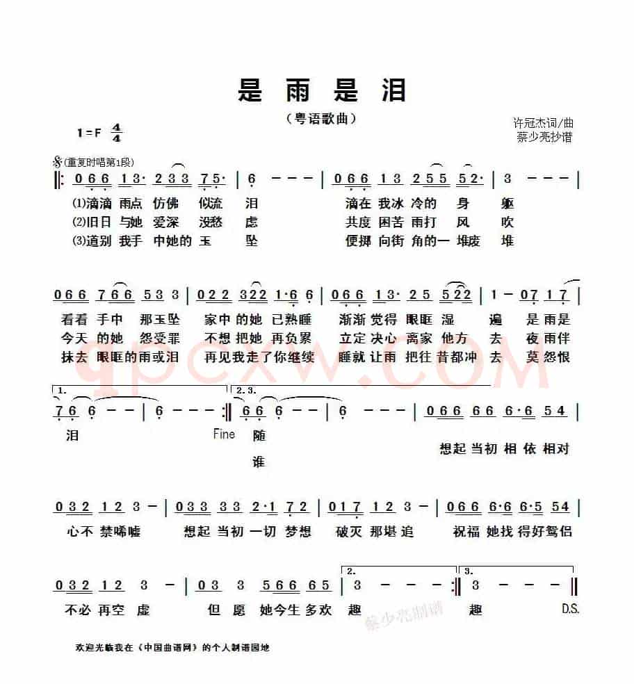 是雨是泪(粤语歌曲)