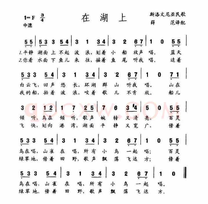 在湖上（斯洛文尼亚）