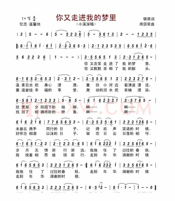 你又走进我的梦里