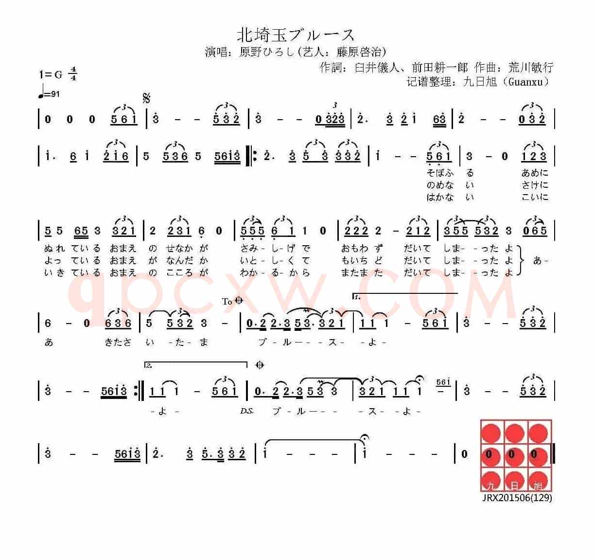 [日]北埼玉的布鲁斯（北埼玉ブルース）（电视动画《蜡笔小新》插曲）