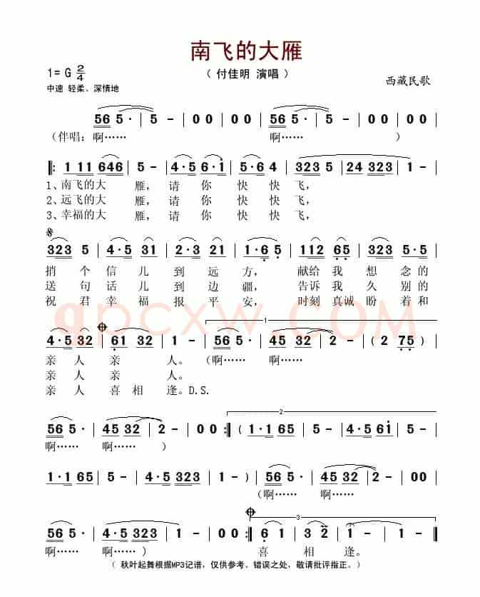 南飞的大雁
