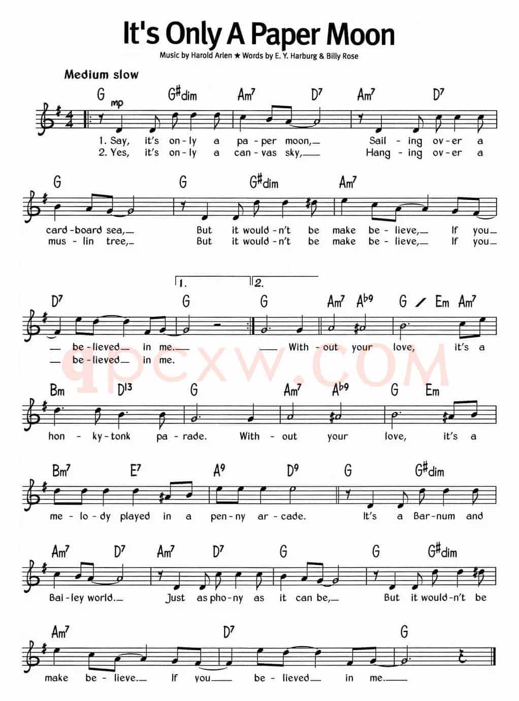 蓝调音乐：It's Only A Paper Moon