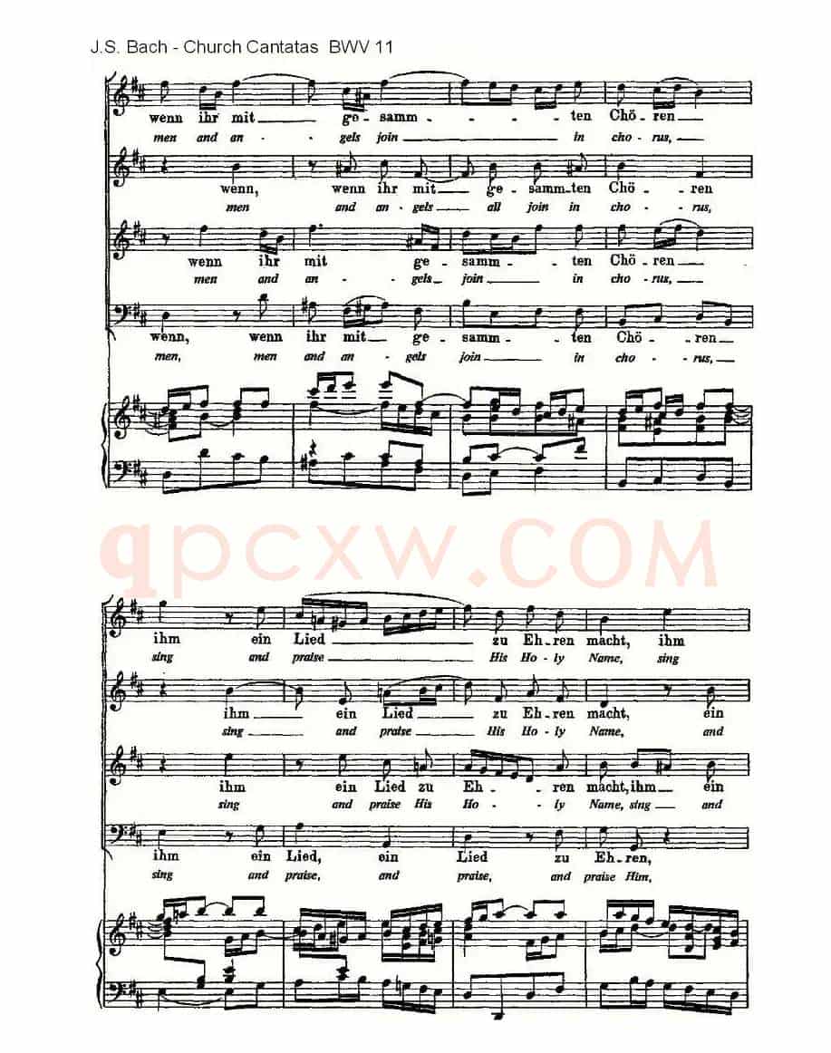 Lobet Gott in Seinen Reicben(颂扬上帝)