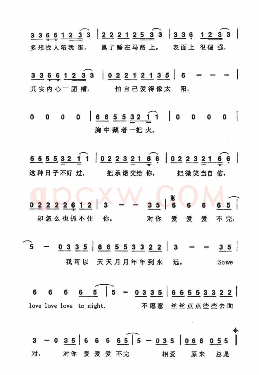 对你爱不完(陈乐融词 Ichiro Hada曲)