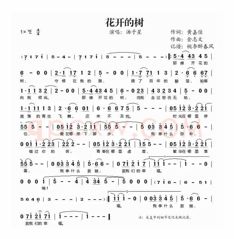 开花的树