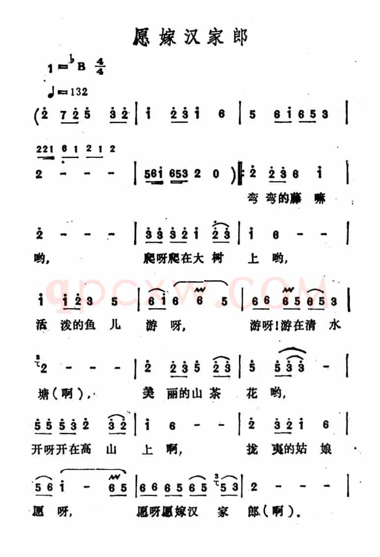 愿嫁汉家郎
