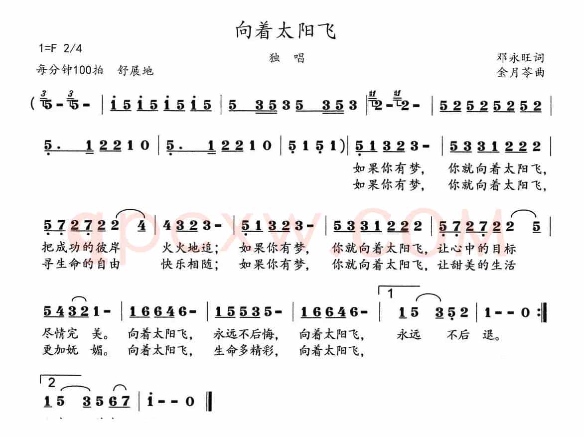 向着太阳飞
