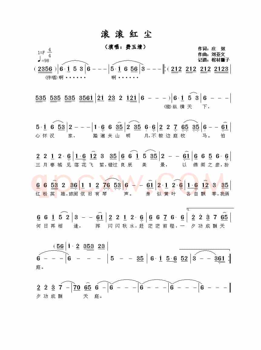 滚滚红尘（费玉清版）