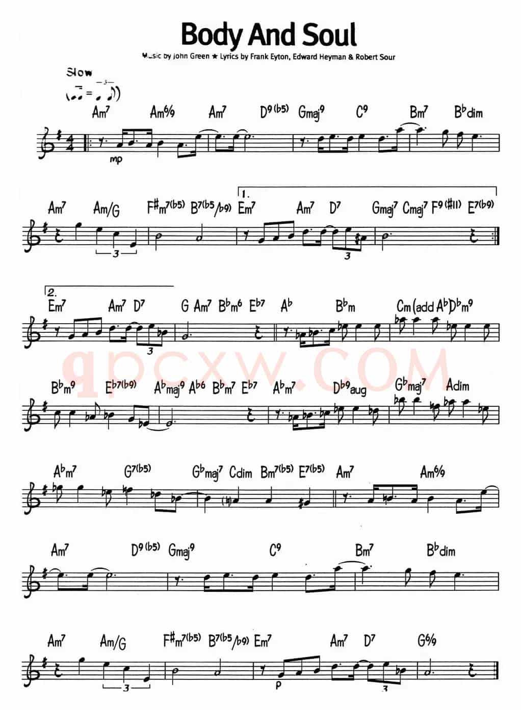 蓝调音乐：Body And Soul