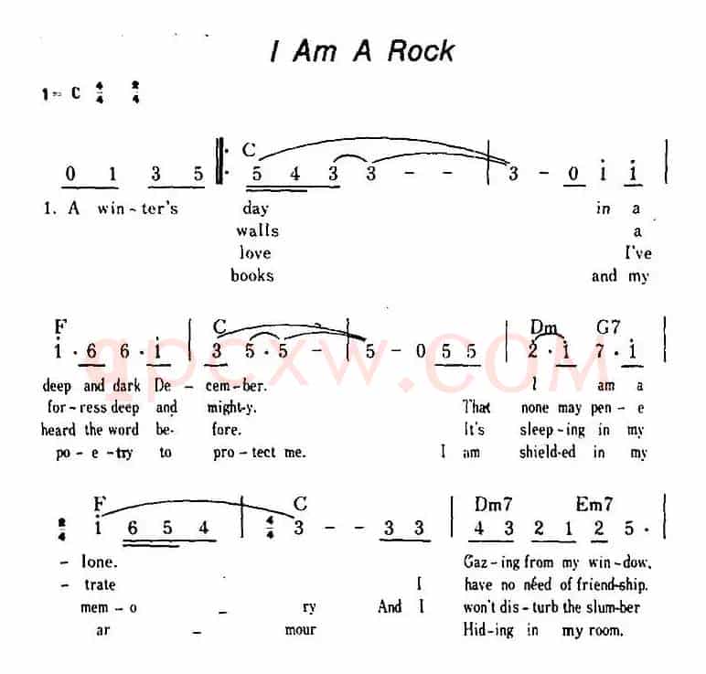 [美]I Am A Rock（我是一块岩石）