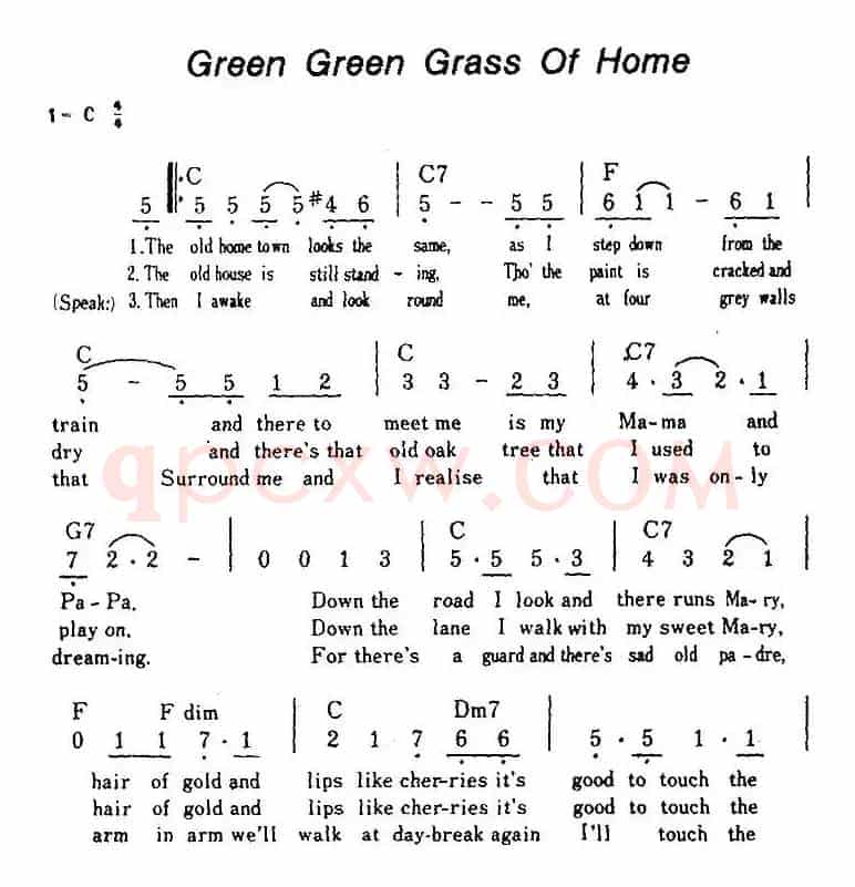[美]Green Green Grass Of Home（故乡的青青草）