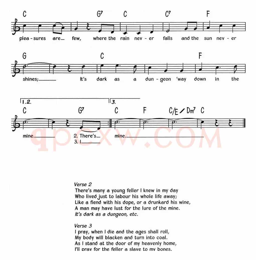 蓝调音乐：Way Down In The Mine