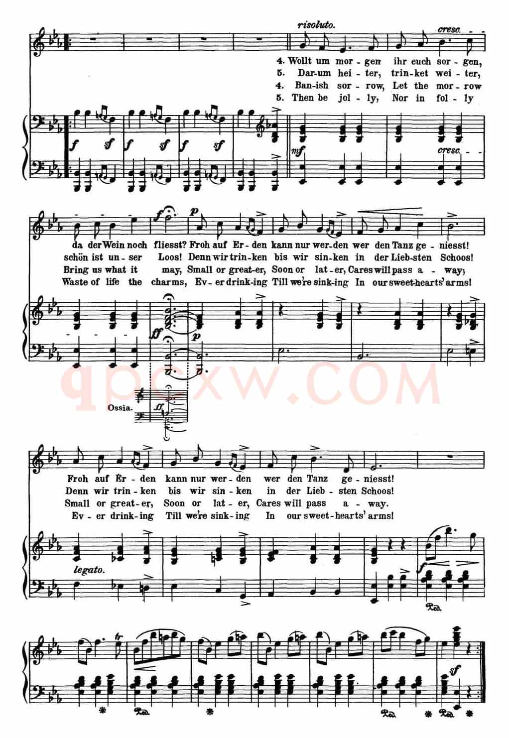 Chopin-17 Polish Songs Op.74,No.4(Bacchanal. Bacchanal.)(钢琴伴奏谱)