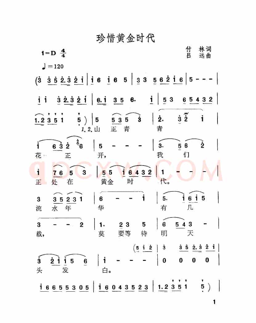 珍惜黄金时代