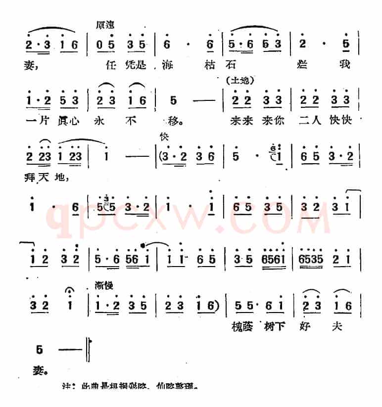 电影“天仙配”选曲：槐荫开口