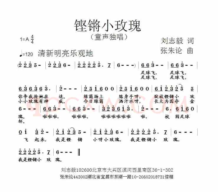 铿锵小玫瑰（刘志毅词 张朱论曲）