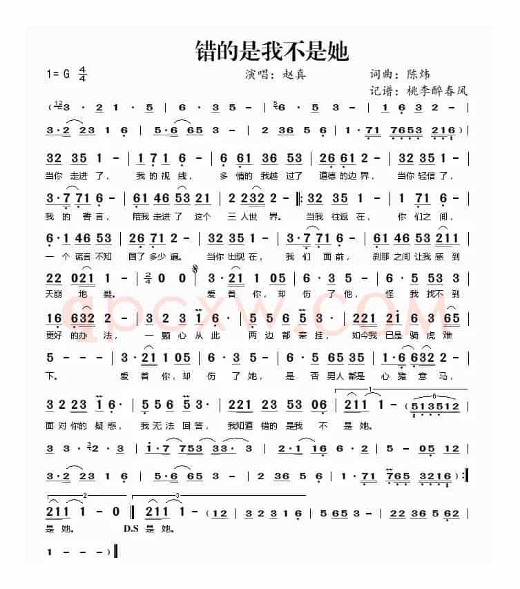错的是我不是她