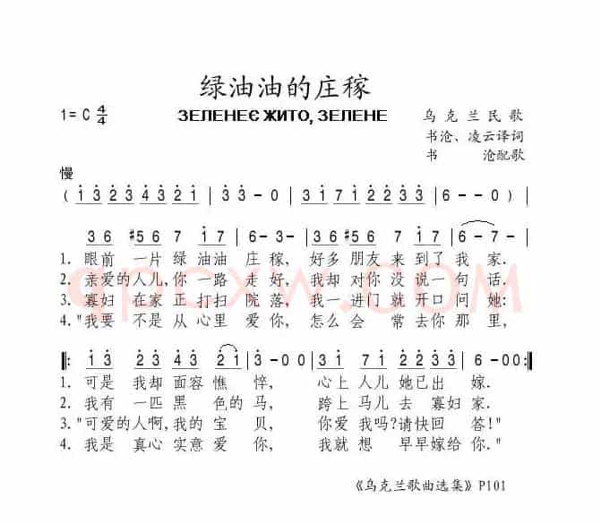 绿油油的庄稼