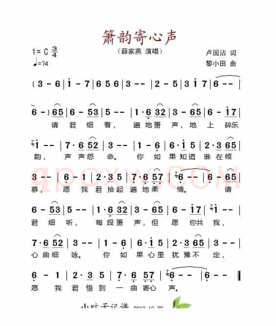箫韵寄心声