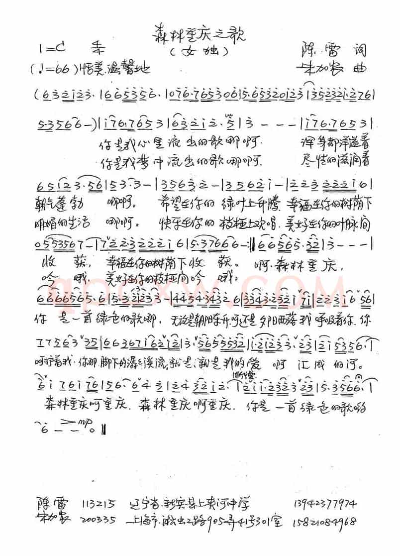 森林重庆之歌