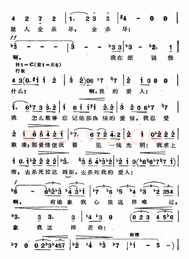 歌剧《阿伊达》选曲：祝你凯旋归来