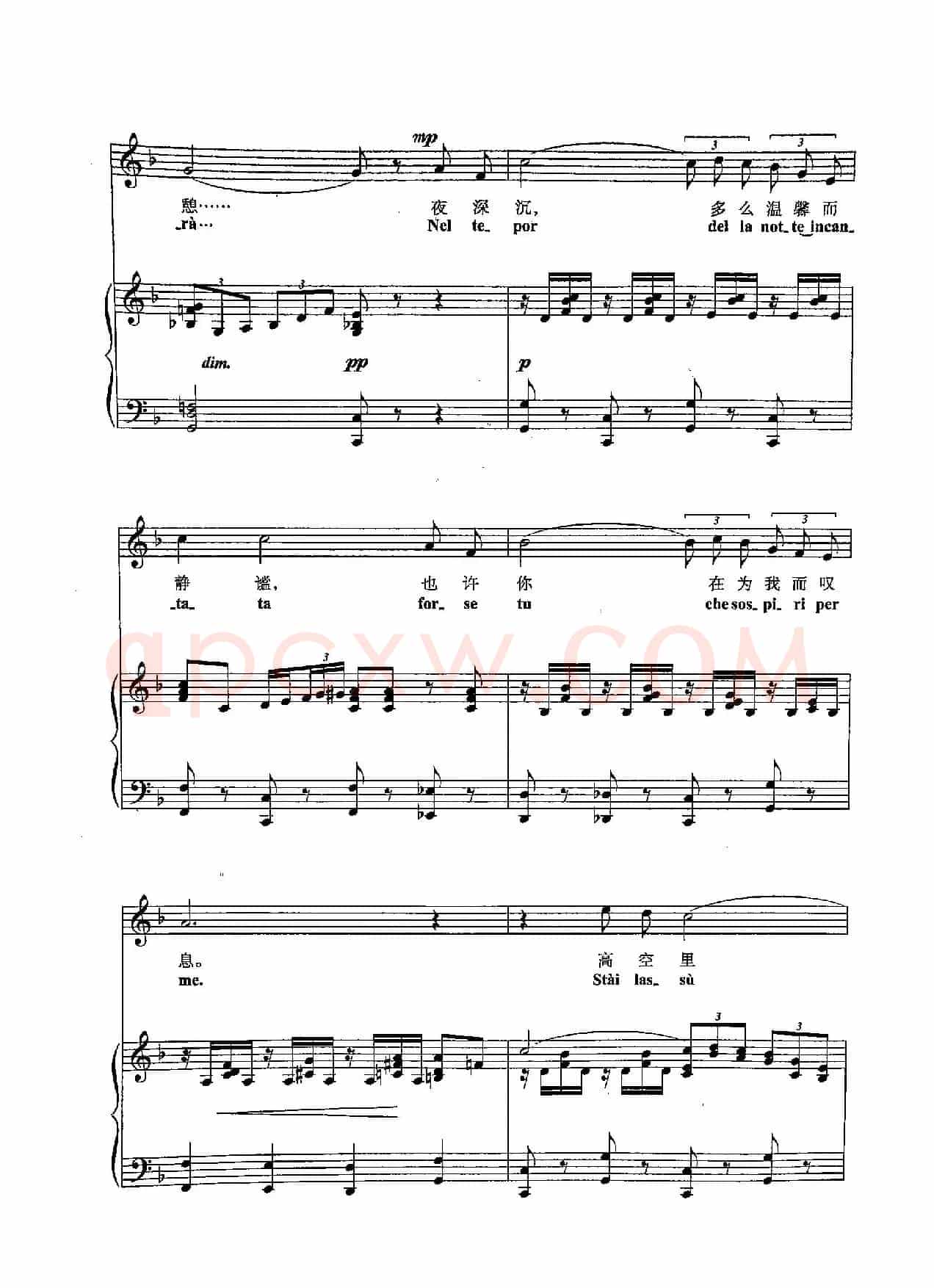 [意]28惆怅小夜曲（正谱）