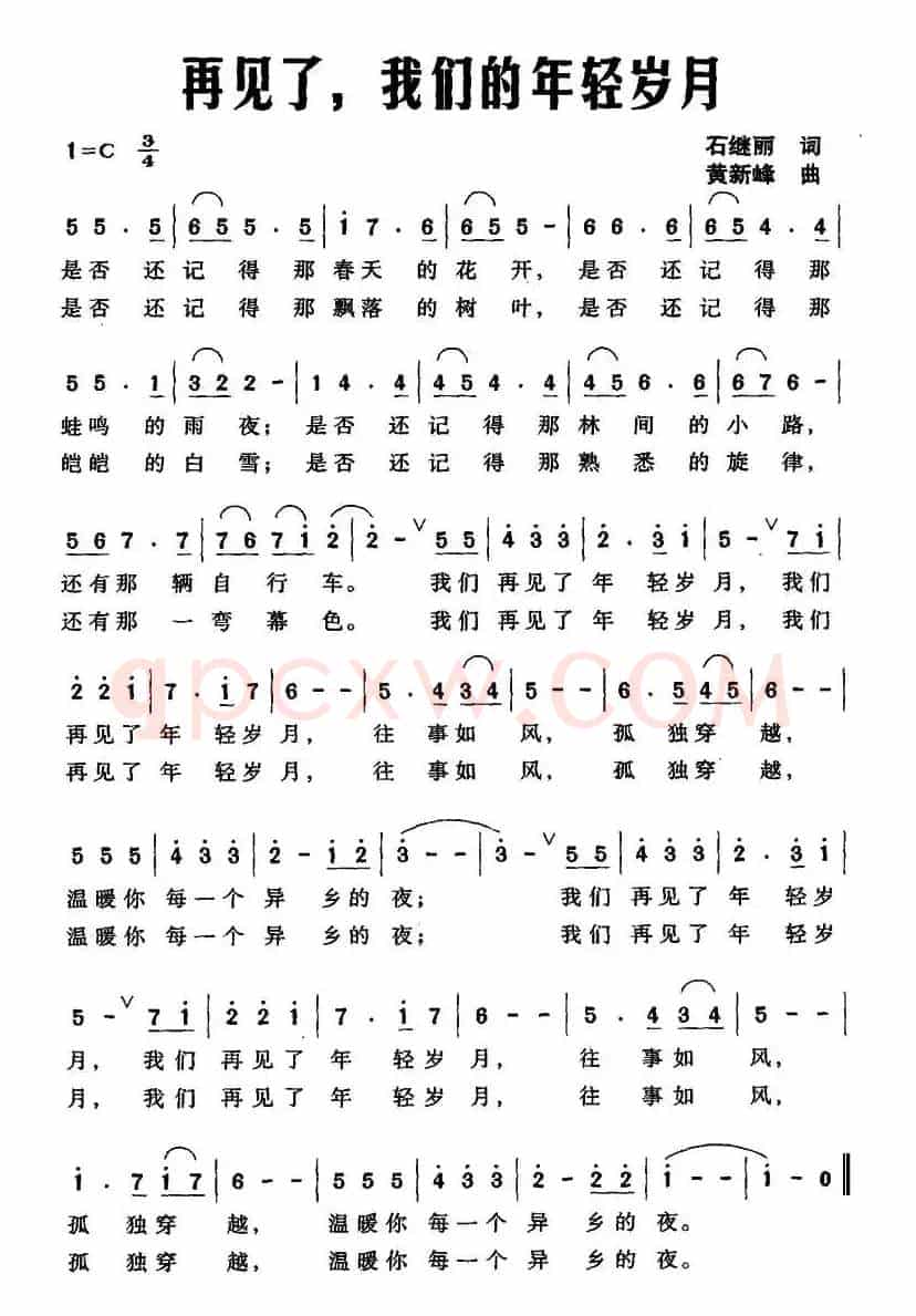 再见了，我们的年轻岁月