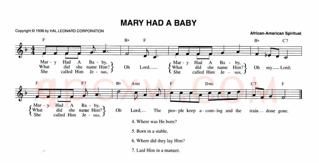 MARY HAD BABY