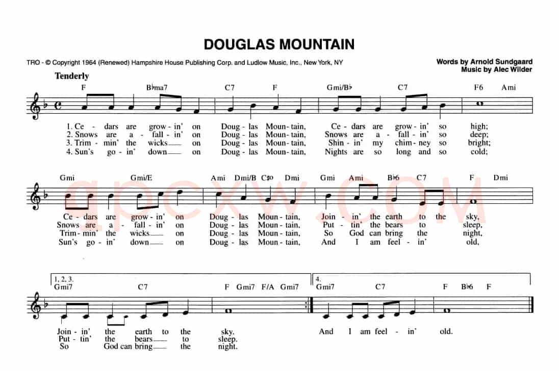 CHRISTMAS CELEBRATIONS:48.DOUGLAS MOUNTAIN