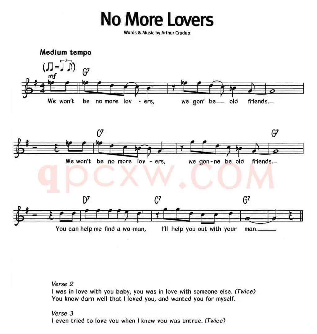 蓝调音乐：No More Lovers