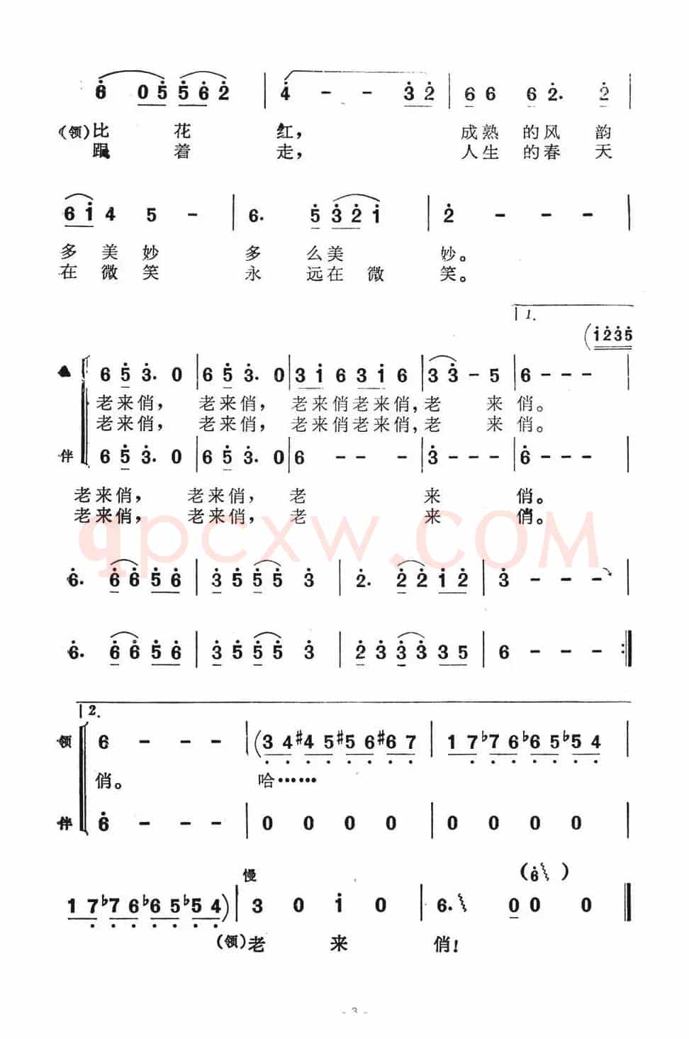 老来俏（李朝润词 苏永进曲、表演唱）