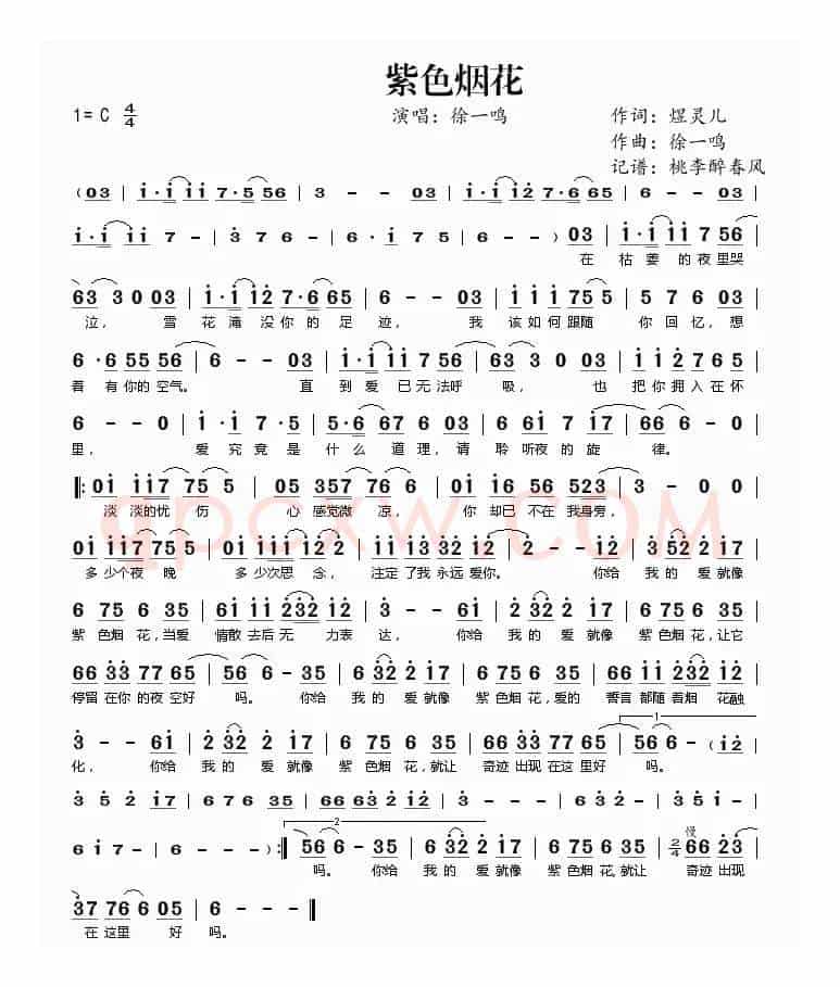 紫色烟花