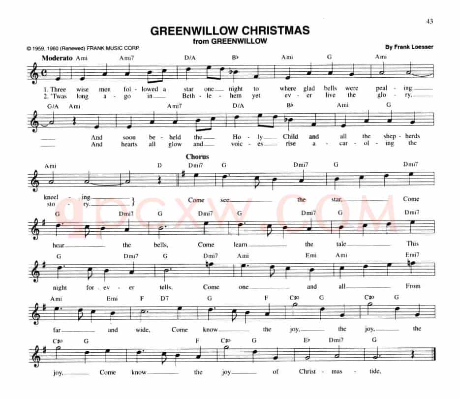 GREENWILLOW CHRISTMAS