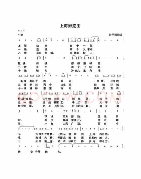 上海游览图（朱国鑫创作）