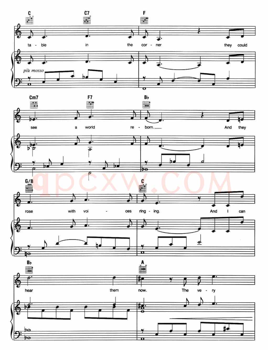 Empty Chairs at Empty Tables (音乐剧《悲惨世界》(Les Miserables)选曲、正谱 )