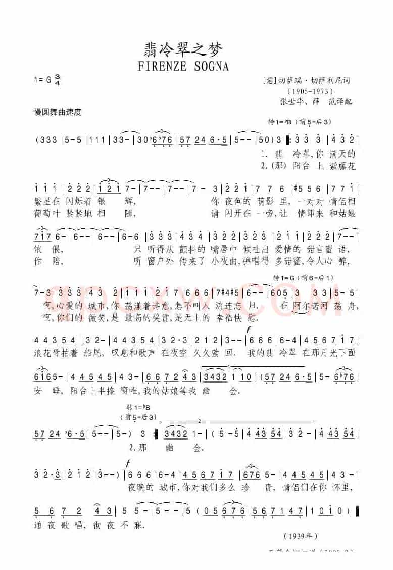 翡冷翠之梦（意）